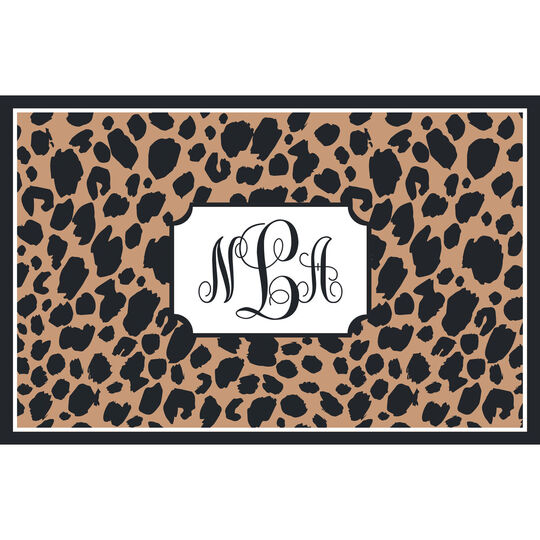 Black Leopard Royalty Placemats